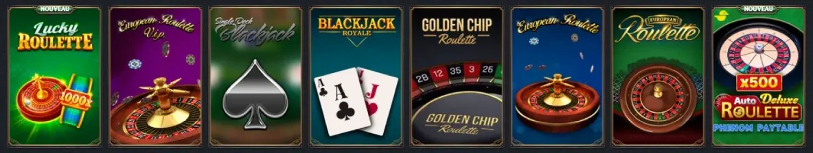 astromania casino jeux de table