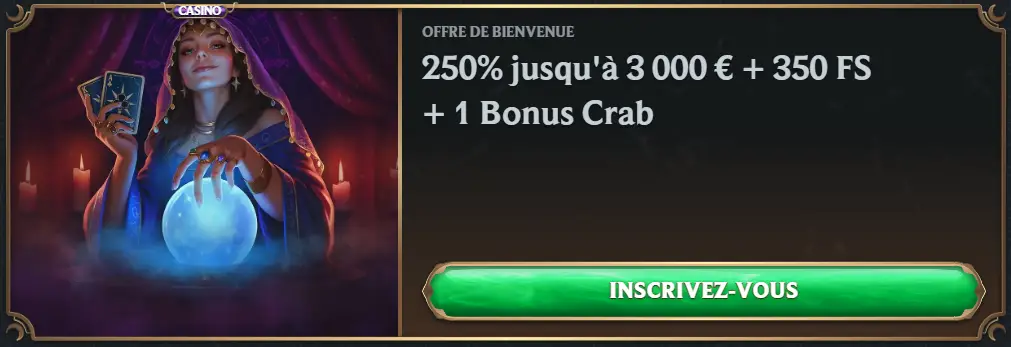 AstroMania Casino Offre de bienvenue